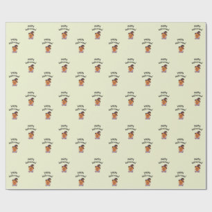 Cute Pumpkin Character 🎃🧡 Wrapping Paper