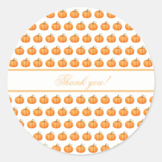 Cute Pumpkin Classic Round Sticker