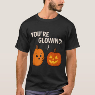Cute Pumpkin Compliment _ Glowing Halloween Design T-Shirt