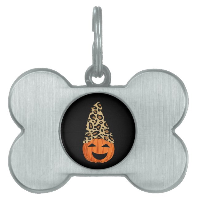 Cute Pumpkin Framed Pet Tag (Front)