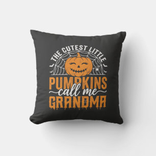 Cute Pumpkin Grandma Halloween Design_1 Cushion