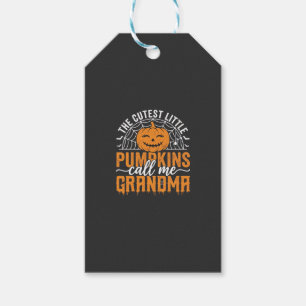 Cute Pumpkin Grandma Halloween Design_1 Gift Tags