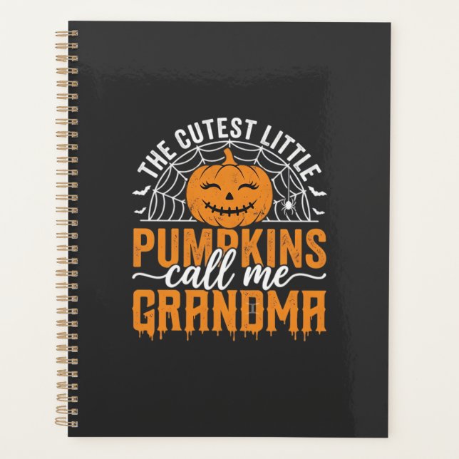 Cute Pumpkin Grandma Halloween Design_1 Planner (Front)
