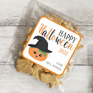 Cute Pumpkin Halloween Gift Sticker & Labels
