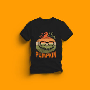 cute pumpkin Halloween - hey pumpkin design T-Shirt