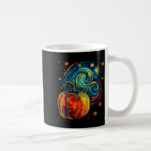 Cute Pumpkin Halloween Thanksgiving Starry Night V Coffee Mug
