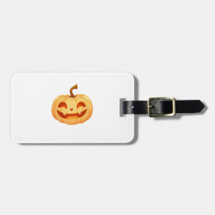 Cute Pumpkin Jack O Lantern Turtle Sea Halloween C Luggage Tag