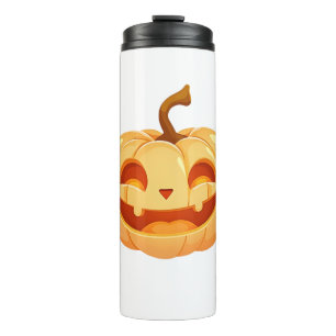 Cute Pumpkin Jack O Lantern Turtle Sea Halloween C Thermal Tumbler