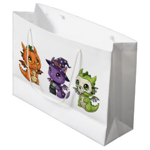Cute Pumpkin Monsters Spooky Gift Bag