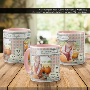 Cute Pumpkin–Pastel Colours Halloween 2 Photo  Mug