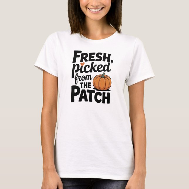 Cute Pumpkin Patch Graphic T-Shirt (Front)