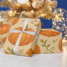Cute Pumpkin Pattern Wrapping Paper – Halloween Gi
