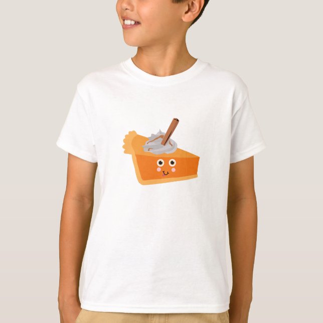 Cute Pumpkin Pie Autumn Fall  T-Shirt (Front)