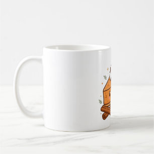 Cute Pumpkin Pie Kawaii Fall Dessert Art Coffee Mug