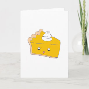 Cute Pumpkin Pie Slice Card