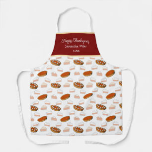 Cute Pumpkin Pies Pattern Thanksgiving Girly Gift  Apron