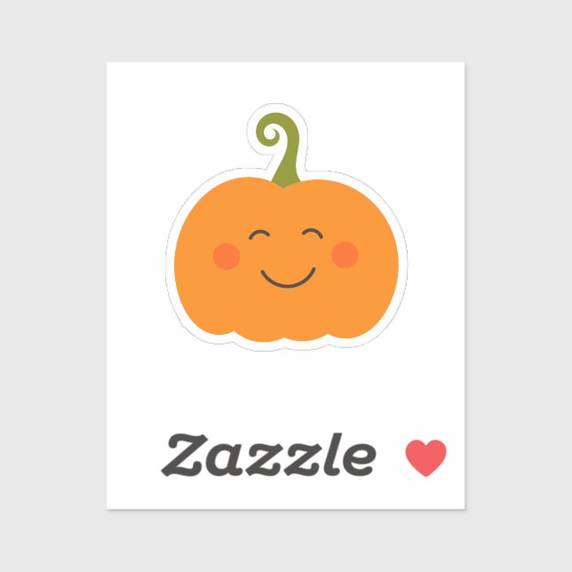 Cute pumpkin smiling Sticker (Sheet)