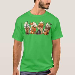 Cute Pumpkin Spice Coffee Autumn Fall Vibes Pumpki T-Shirt
