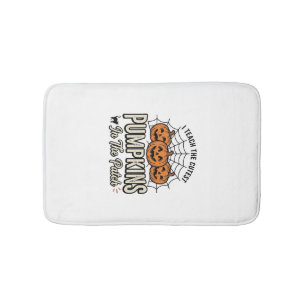 Cute Pumpkin Teacher Halloween Design_1 Bath Mat