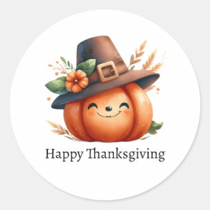 Cute Pumpkin Thanksgiving sticker