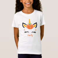 Cute Pumpking Thanksgiving Halloween Unicorn