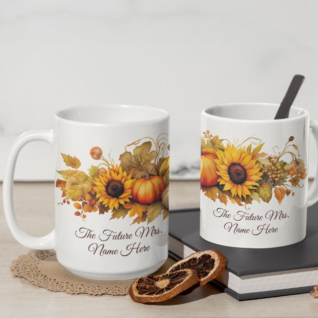 Cute Pumpkins Personalised Fall Coffee Mug (Creator Uploaded)