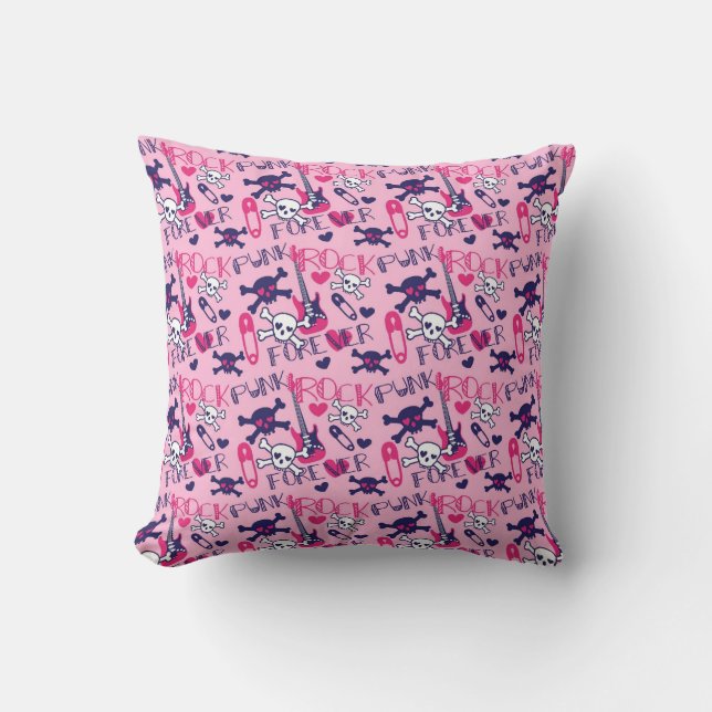 Cute punk rock pillow (Front)