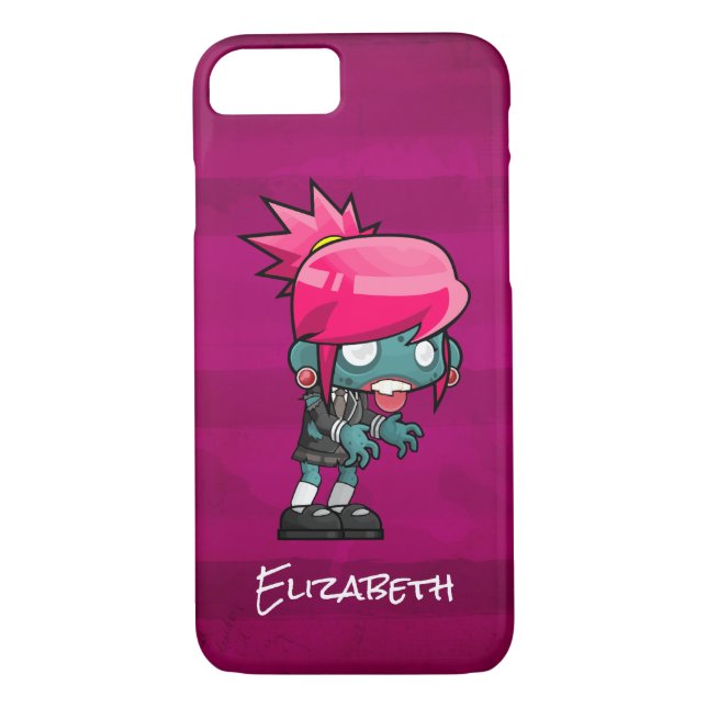 Cute Punk Rock Zombie Girl Personalised Case-Mate iPhone Case (Back)