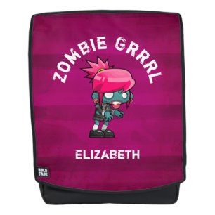 Cute Punk Rock Zombie Grrrl Backpack