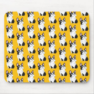 Cute Pup, yellow Mouse Mat