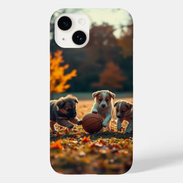 Cute puppies Art for IPhone Cover (Back)
