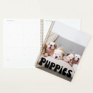 Cute Puppies Calendar Planner