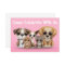 Cute Puppies, Kitten and Bunny Pet Portrait Pink