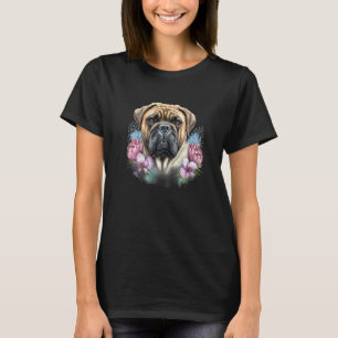 cute puppies lovely bullmastiff dog holder lover d T-Shirt
