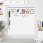 Cute Puppies Personalised Notepad Dry Erase Board<br><div class="desc">This isn't just any dry-erase board, it's a personalised spot for your kiddo to showcase their creativity and stay organised! Let them write messages, draw pictures, or keep track of chores and to-do lists - all on a board with their name on it. The durable, easy-clean surface means they can...</div>
