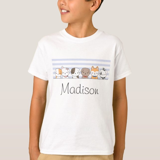 Cute Puppies Personalised T-Shirt (Front)