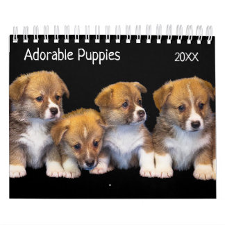 Cute Puppies Pet Photo Calendar