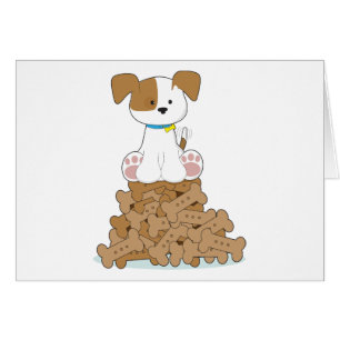 Cute Puppy and Bones