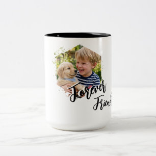 Cute Puppy And Dog Designed  Two-Tone Coffee Mug