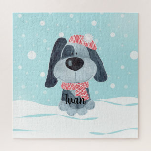 Cute puppy, baby jigsaw puzzle