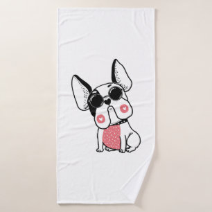 cute puppy bath towel