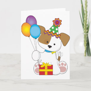 Cute Puppy Birthday Card