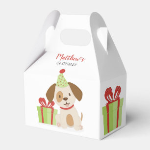 Cute Puppy Birthday Favour Box