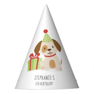 Cute Puppy Birthday Party Hat