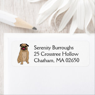 Cute Puppy Cartoon Dog Lover Rescue Mum Funny Pug