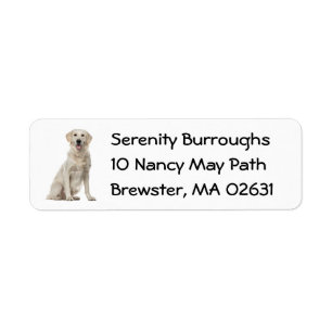 Cute Puppy Cartoon Dog Mum Golden Retriever Label