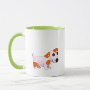 Cute Puppy Cartoon Illustration Mug