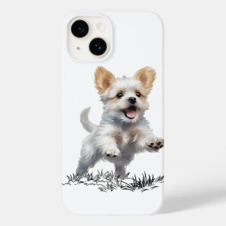 “Cute Puppy Case-Mate iPhone 14 Case – Stylish Dog
