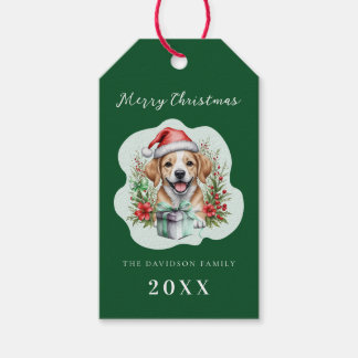 Cute Puppy Christmas Gift Tags