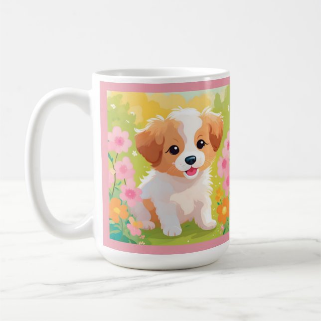 Cute Puppy Coffee Mug (Left)